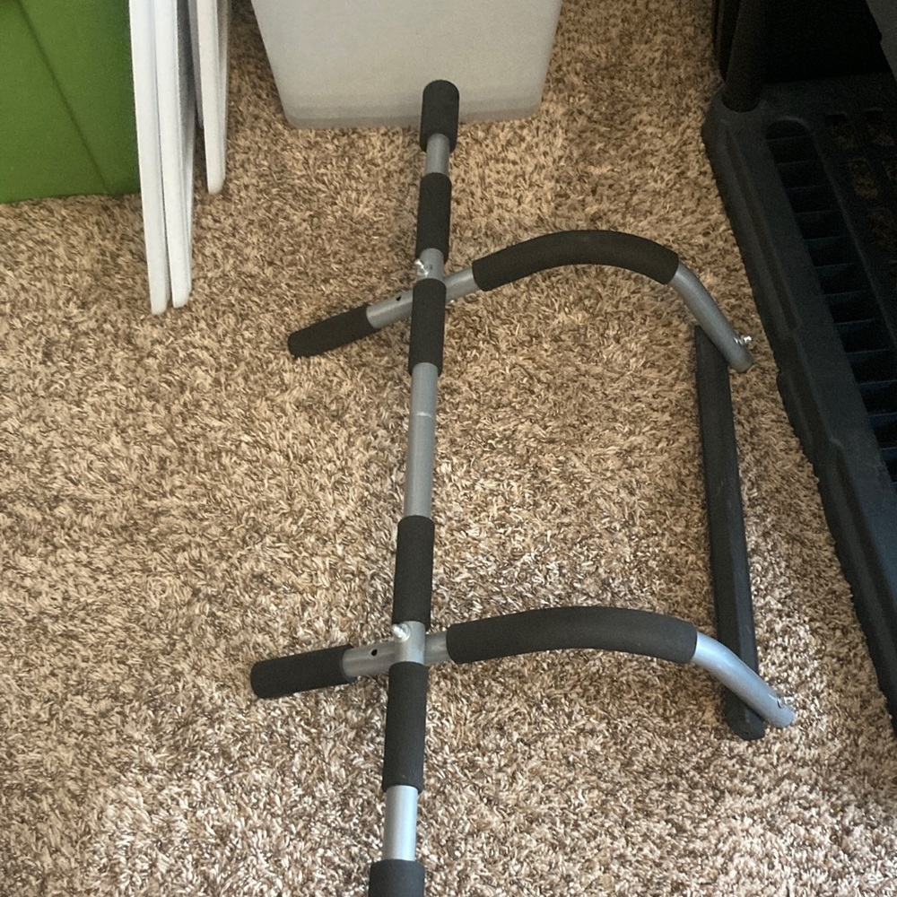 Multi-Functional Black and Gray Pull-Up Bar